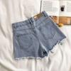 Women Summer Fashion Sexy Denim Shorts High Waist Ripped Loose Wide Leg Jean Short Pants