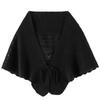 Ladies' Fashionable Cashmere Shawl With Hollowed Out Knitted Western-style Button Scarf For Warmth, Small Cape