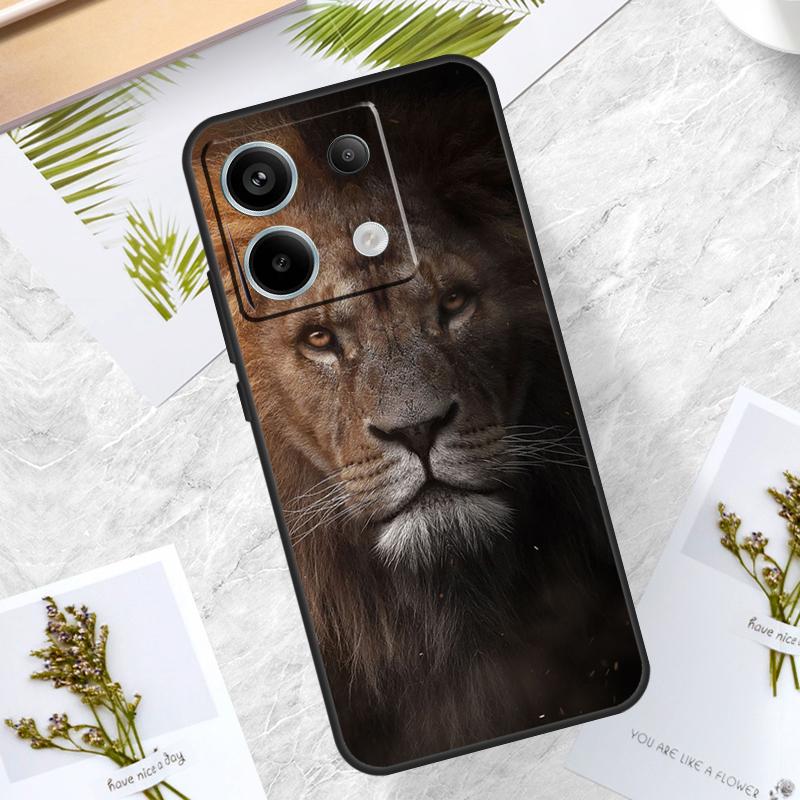 

Lion Head Case For Xiaomi Redmi Note 14 Pro 12 11 10 13 15 Pro Plus Redmi 15 14C 10C 12C 13C 15C Cover Redmi 12 4G