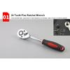 46Pcs Car Repair Tool Kit 1/4 Inch Socket Set Ratchet Torque Wrench Multifunctional Mechanical Auto Maintenance Combo