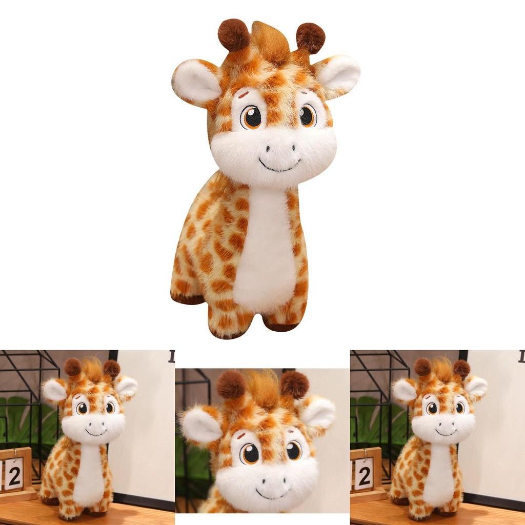 Adorable Soft Plush Giraffe Toy Cute Fawn Doll For Kids Birthday Gift Decor