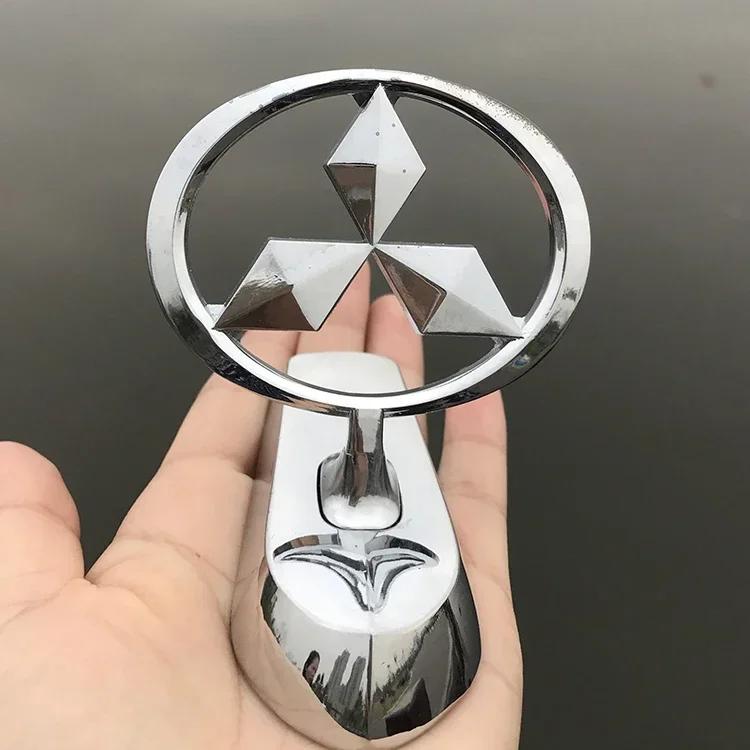 

3D Chrome Car Front Hood Bonnet Emblem Badge Sticker for Mitsubishi ASX Lancer Cordia Pajero Outlander Eclipse Galant Mirage