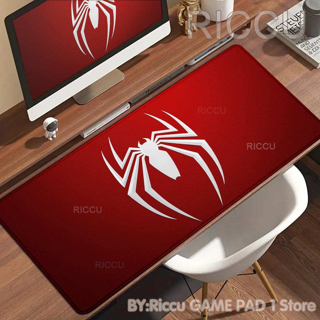 PC Peripherals HD S-Spider Man Mouse Pad Anime Film Rubber Keyboard Mouse Pad Comic Office Desk Laptops Gaming Accessories Mat