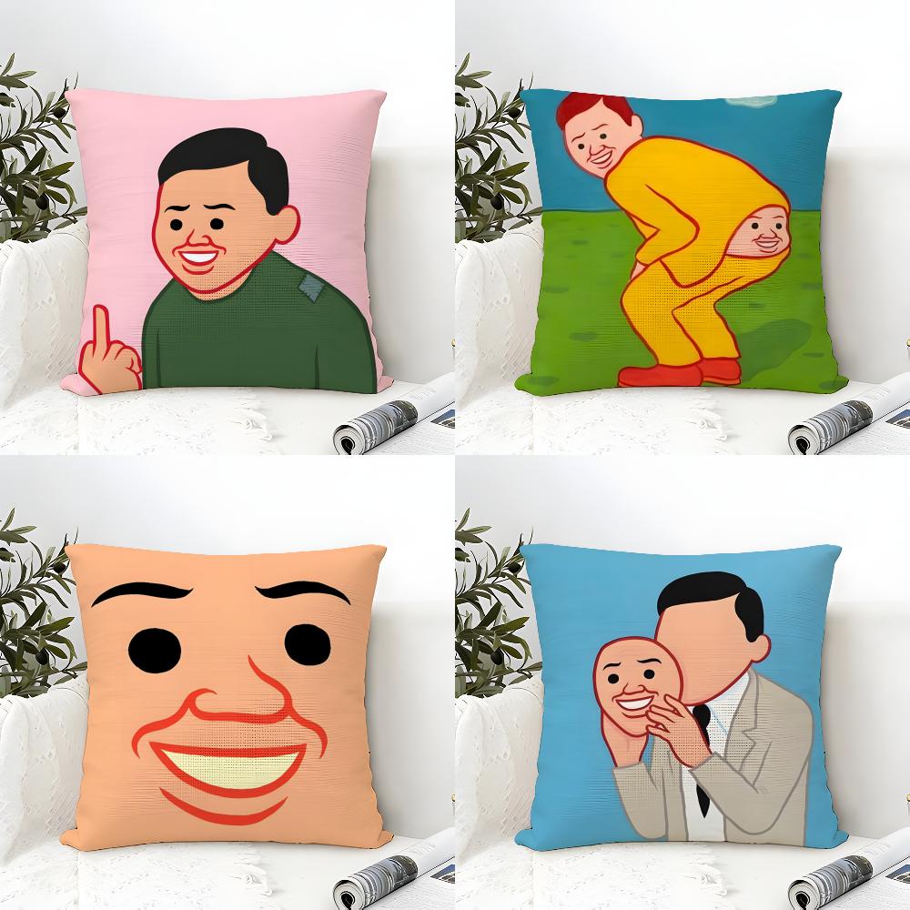 Dark Humor J-Joan C-Cornellas Art Pillow Case Natural Linen Double-Sided Printing Sofa Home Decor Cushion Cover