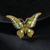 Fashion Full Zircon Butterfly Brooch For Women Luxurious Animal Corsage Pins Wedding Party Clothing Accessories Jewelry Gifts
