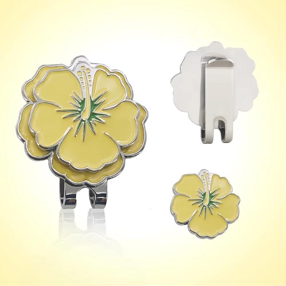 Flower Shaped Golf Cap Clip Magnetic Golf Hat Marker Outdoor Sports Golf Ball Mark  Jewelry Gift
