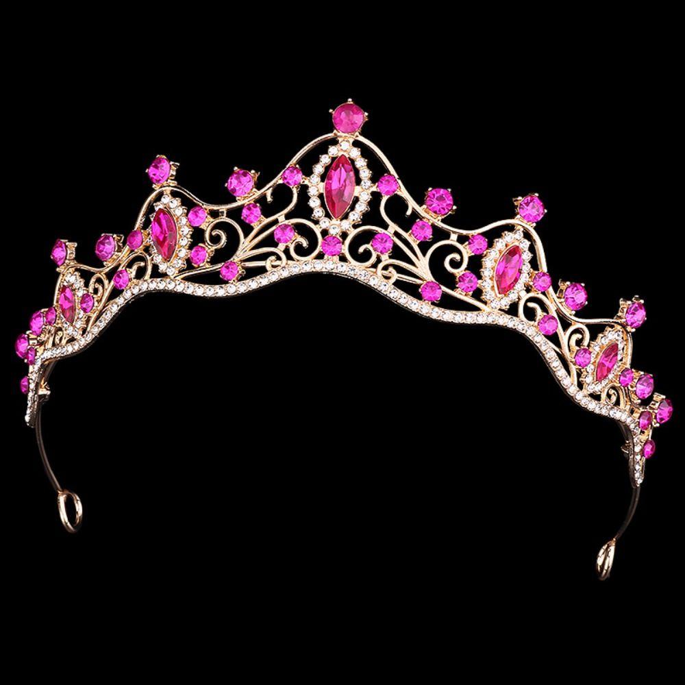 Sparkling Bridal Crown Luxury Queen Princess Tiara Hair Ornaments Crystal Crown  Wedding