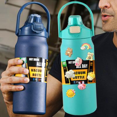 1.5L Nerezová Termo Láhev Velkoobjemová Termo Voda Přenosný Vakuový Hrnek Termoska 1500ml Izolovaný Pohár Tumbler