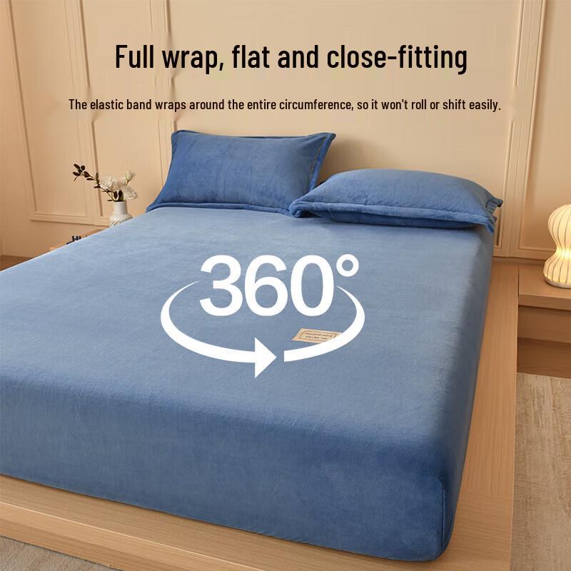 HLA Milk Velvet Fitted Sheet Set