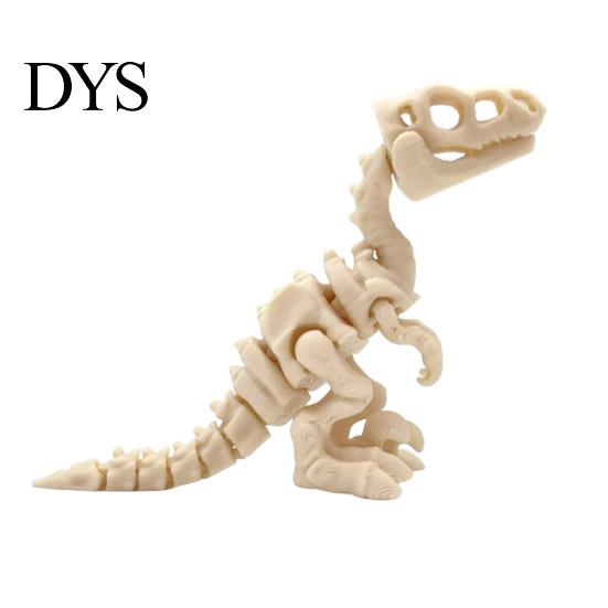 Dinosaur Skeleton Model Figurine 3D Printed Dino Bones Figures Mini Poseable Toy for Sand Dig Science Play Party Favors Puzzle