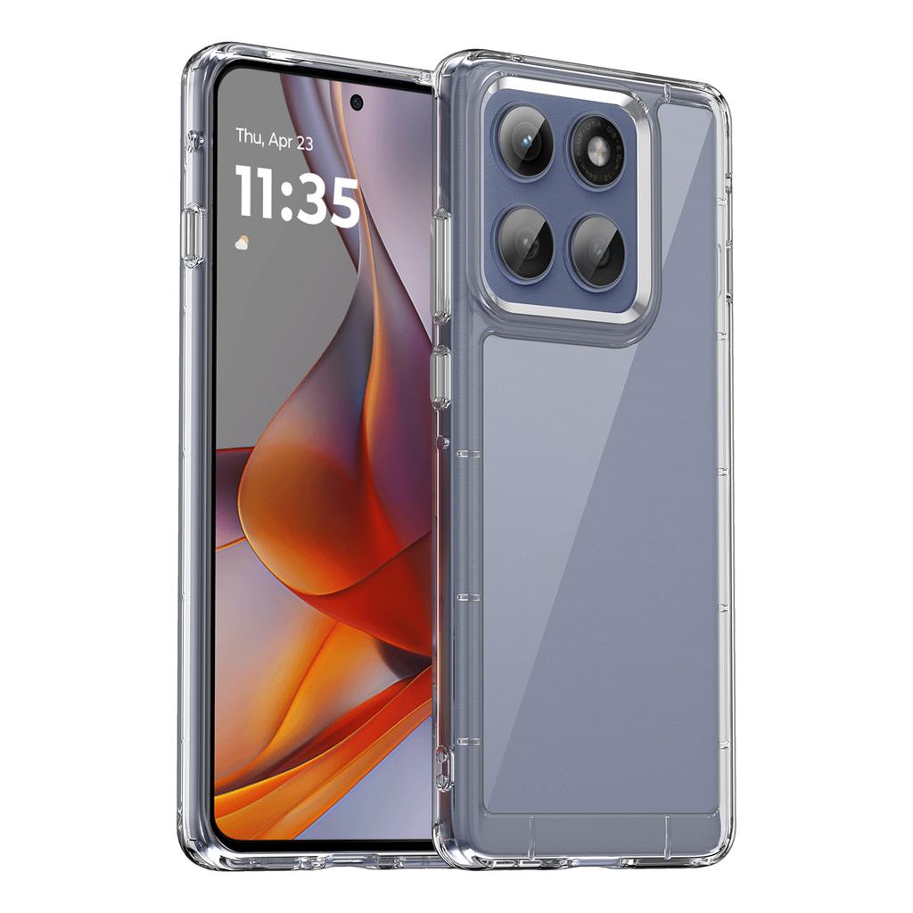 For Motorola Edge 60 Pro 5G Case TPU + Acrylic Protective Clear Phone Cover