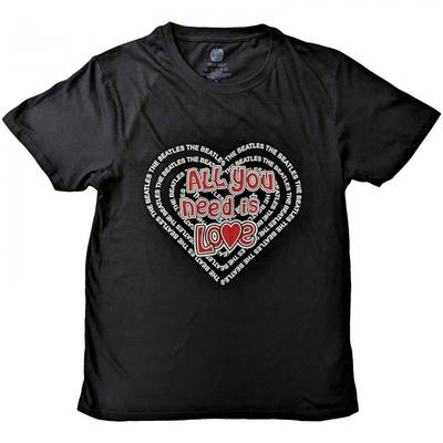 The Beatles Unisex Adult All You Need Is Love Cotton T-Shirt
