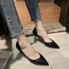 Pointed High Heels Solid Color Single Shoes