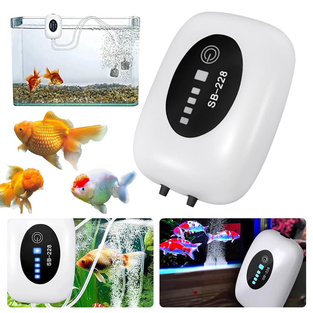 Portable Fishing Oxygenator USB Charging Fish Tank Oxygen Pump Dual-Purpose Household Fish Tank Aerator Fishing Accessories