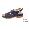 2026 Fashionable Plus Size Open-Toe Wedge Sandals for Women - Comfortable, Lightweight, Versatile, and Stylish Hollow Design