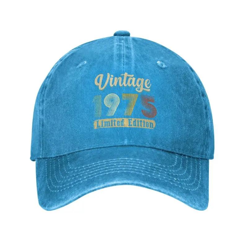 Punk Cotton Vintage 1975 Baseball Cap Men Women Adjustable 48 Years Old 48th Birthday Gift Dad Hat Outdoor