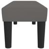 346664 vidaXL Banc Gris 100x30x30 cm Similicuir