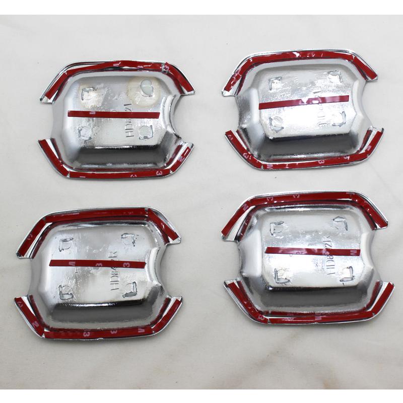 2001 2002 2003 2004 2005 For Mitsubishi Pajero V73 Car ABS Chrome Accessories Plated Door Handle Bowl Cover Trim Paste Style