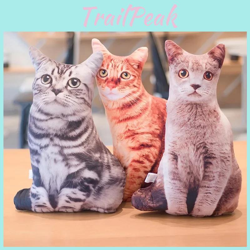 Cat Simulation 3d Plush Stuffed Toy Animal Doll Room Decoration Birthday Gift