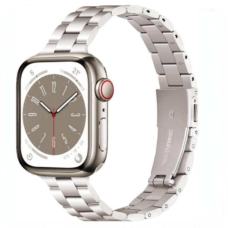 Metal Strap for Apple Watch Series ultra 49mm 45mm 41mm 44mm 46mm 42mm Small waist ladies bracelet iWatch 10 9 8 7 6 5 3 SE Band