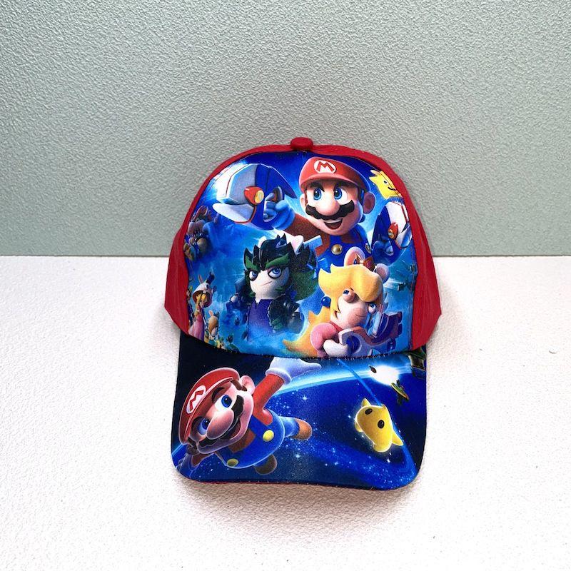 Super Mario Cartoon Baseball Cap Adjustable Sun Hat For Kids And Adults