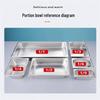 Yongduo Stainless Steel Rectangular Food Pan