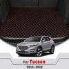 Car Trunk Mats For Hyundai Tucson   2018 2017 2016 2015 Vehicle Cargo Liner Carpets Auto Interior Accessories Waterproof