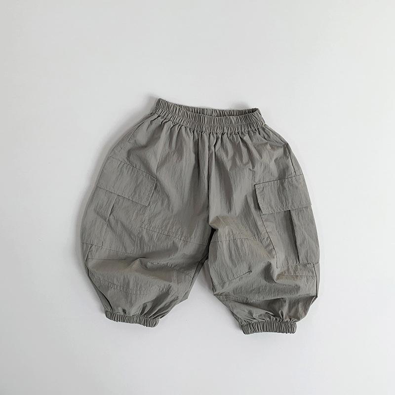 Spring and Summer Baby Thin Work Pants Mosquito Proof Breathable Pants Korean Personalized