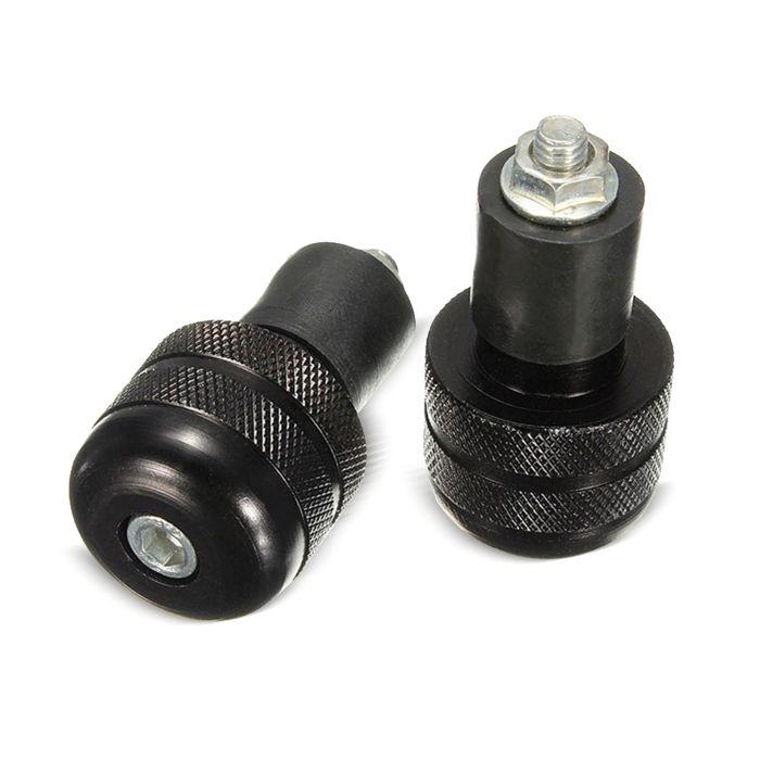 Tourtecs LE6 Handlebar Ends / Weights for Motorcycle Universal Handlebar Black
