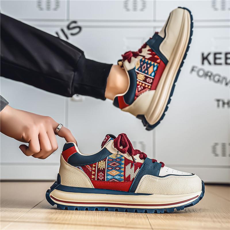 New Spring and Autumn Thick-soled Heightening Casual Youth Running Sneakers Korean Version Personalized Ins Daddy Trendy Shoes