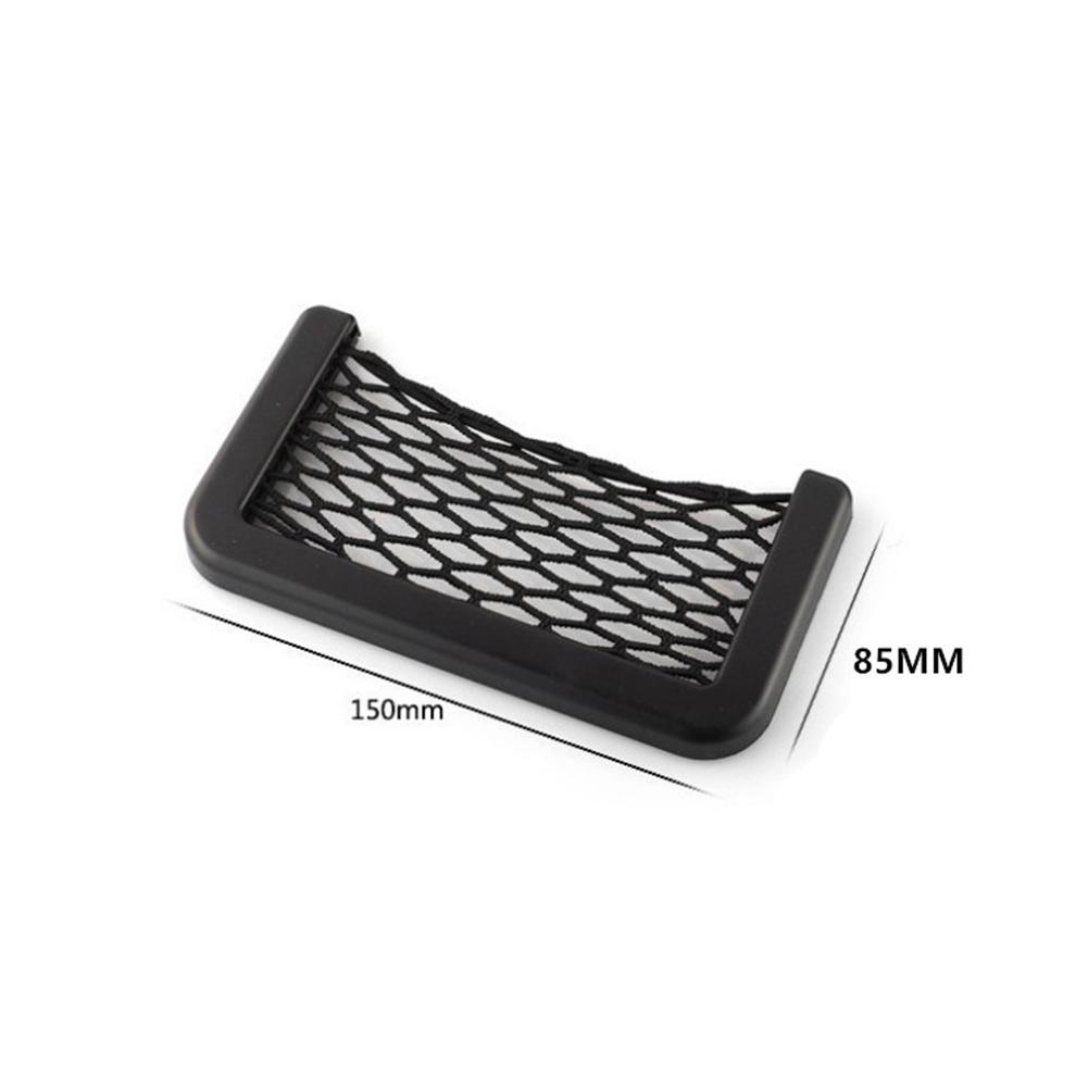 Universal Mesh Car Organizer Stick on Car Storage Net Bag Phone Holder Car Accessories for Purse Phone Holder Pocket Organizer