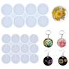 1PC Round Oval Geometric Silicone Mould DIY Epoxy Resin Mold for Jewelry Making Pendant Earrings Key Chain Accessories