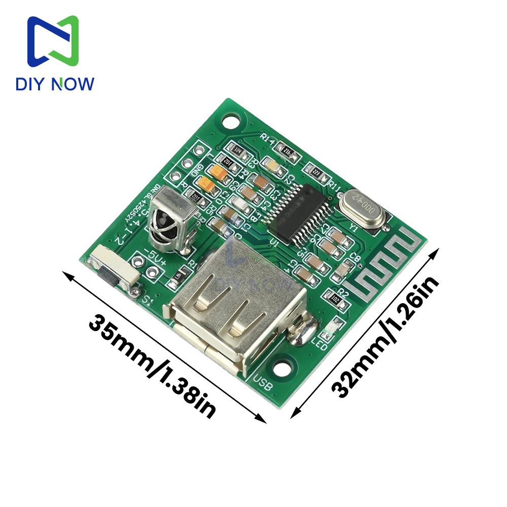 DC 3.3-5V Bluetooth 5.4 audio receiver module 2.0 dual-channel stereo lossless decoder board USB interface with remote control