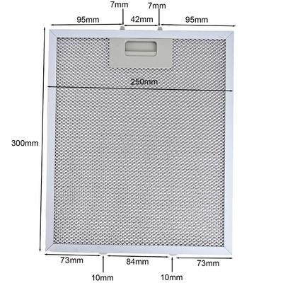 3 ks Hliníkové filtry pro digestoř RANGEMASTER 300 x 250 mm Kovové tukové filtry pro efektivní větrání při vaření