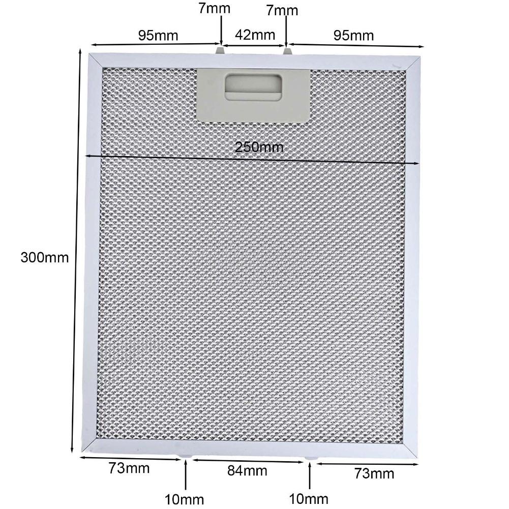 3 STuks Aluminium Vetfilters voor RANGEMASTER Afzuigkap Ontworpen om de Efficiëntie van de Afzuigkap te Behouden en Koken te Verminderen