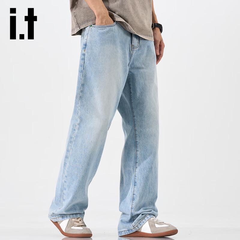 Izzue IT Men's Straight-Leg Relaxed Jeans