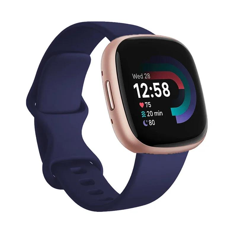 Sport Band For Fitbit Versa 3 Strap Smartwatch Wristband Accessories Watchbands Soft Silicone Bracelet For Fitbit Sense Versa3