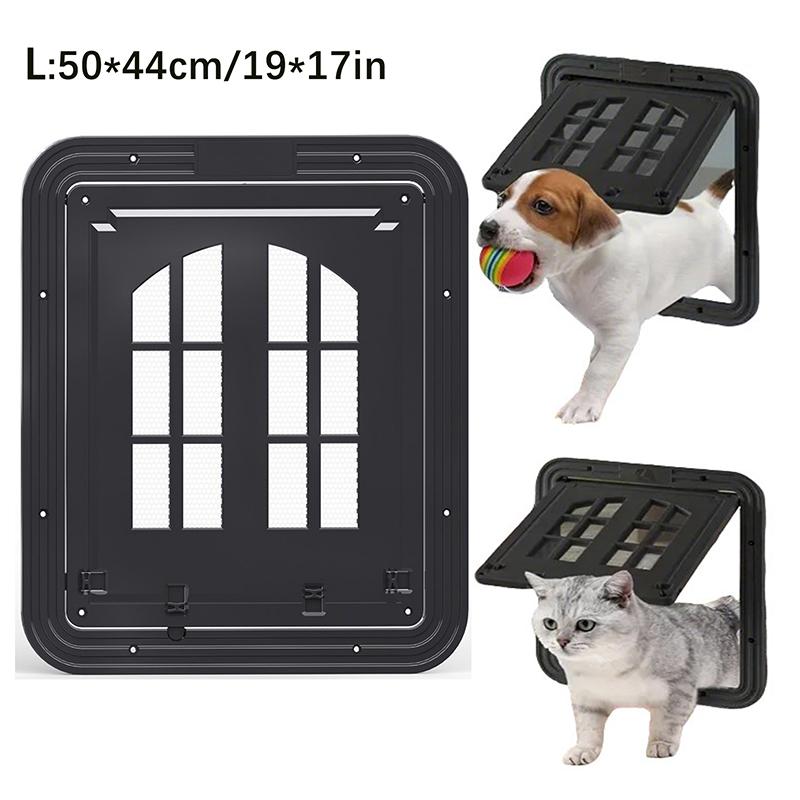 Dog Screen Door Catsscreen Door Pet Screen Door Flap Opening Dog Door For Screen Door Magnetic Self-Closing Screen Door For Dogs