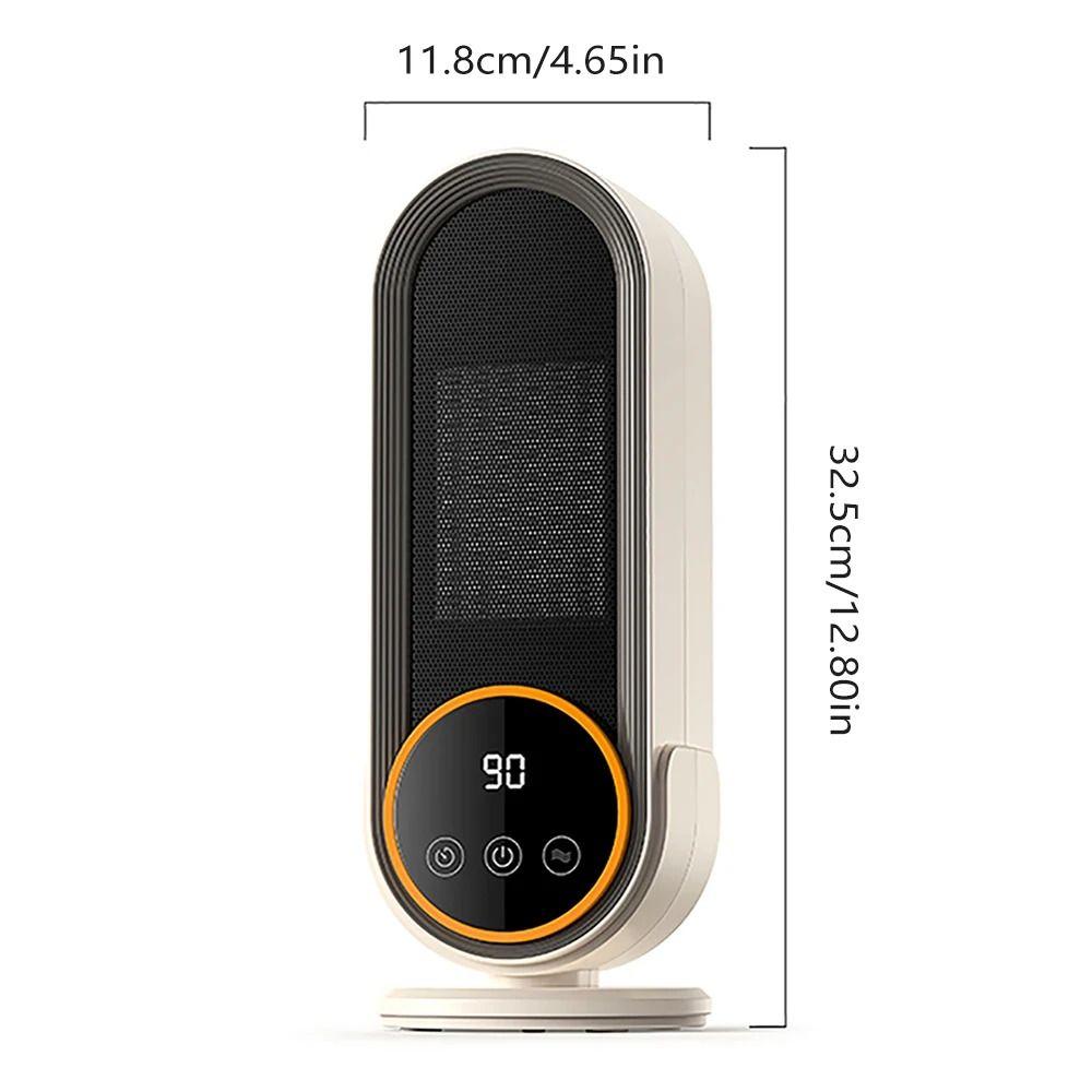 Vertical PTC Ceramic Heating Warmer Machine Portable Heater Adjustable Electric Fan Heater Office