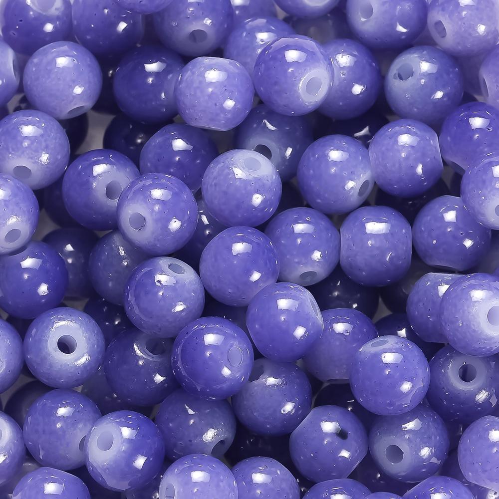 30/50pcs 6mm Glass Round Beads Colorful Spacer Loose Beads for Necklace Bracelet Diy Jewelry Making Accessories Supplies