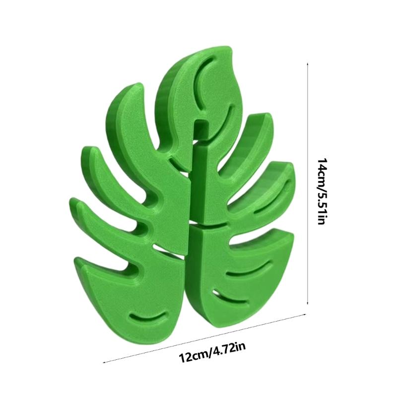 Monstera Deliciosa Plastic Shower Hook With 2 Layers For Hanging Wet Items Hanger For Towels And Robes