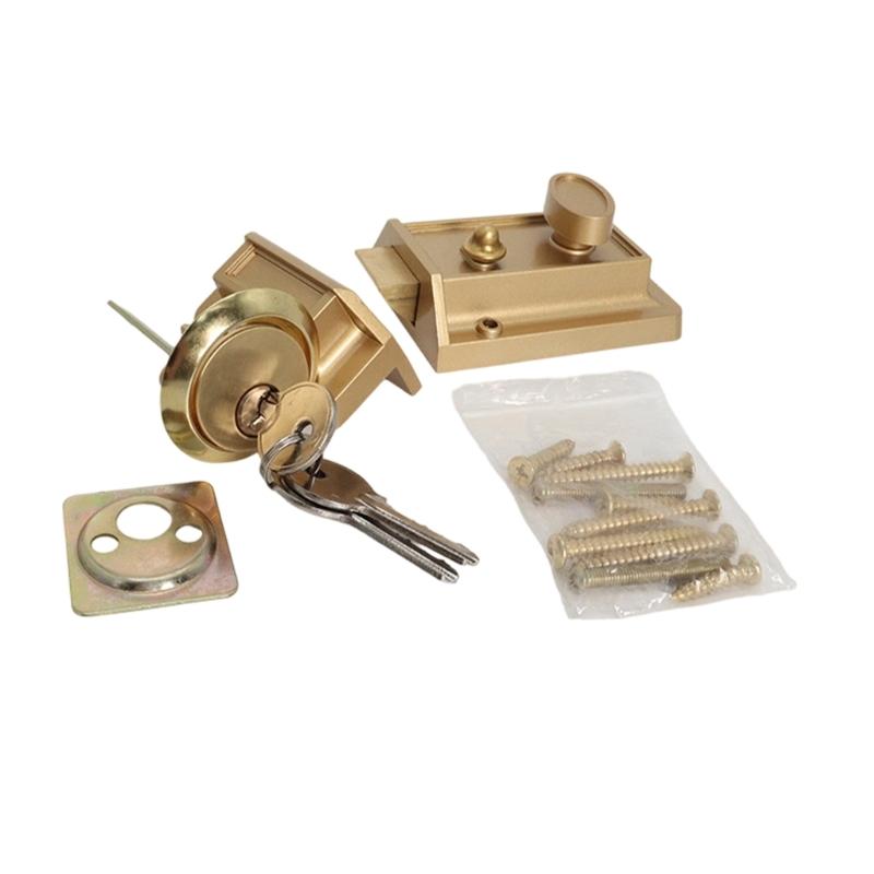 

Easyly To Install Surfaces Mount Deadbolts Lock For Wood Or Metal Door Universal Fit Left Right Hand Installation 1