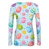 Women's And Winter Slim T-shirt Fashion Casual Printing Round Neck Pullover Long Sleeve Top