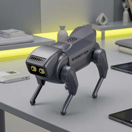 Remote Control Robot Dog Toy Mist Spray Interactive Electric Dog Toy Toddlers Boys Girls Walking Mechanical Puppy Toy