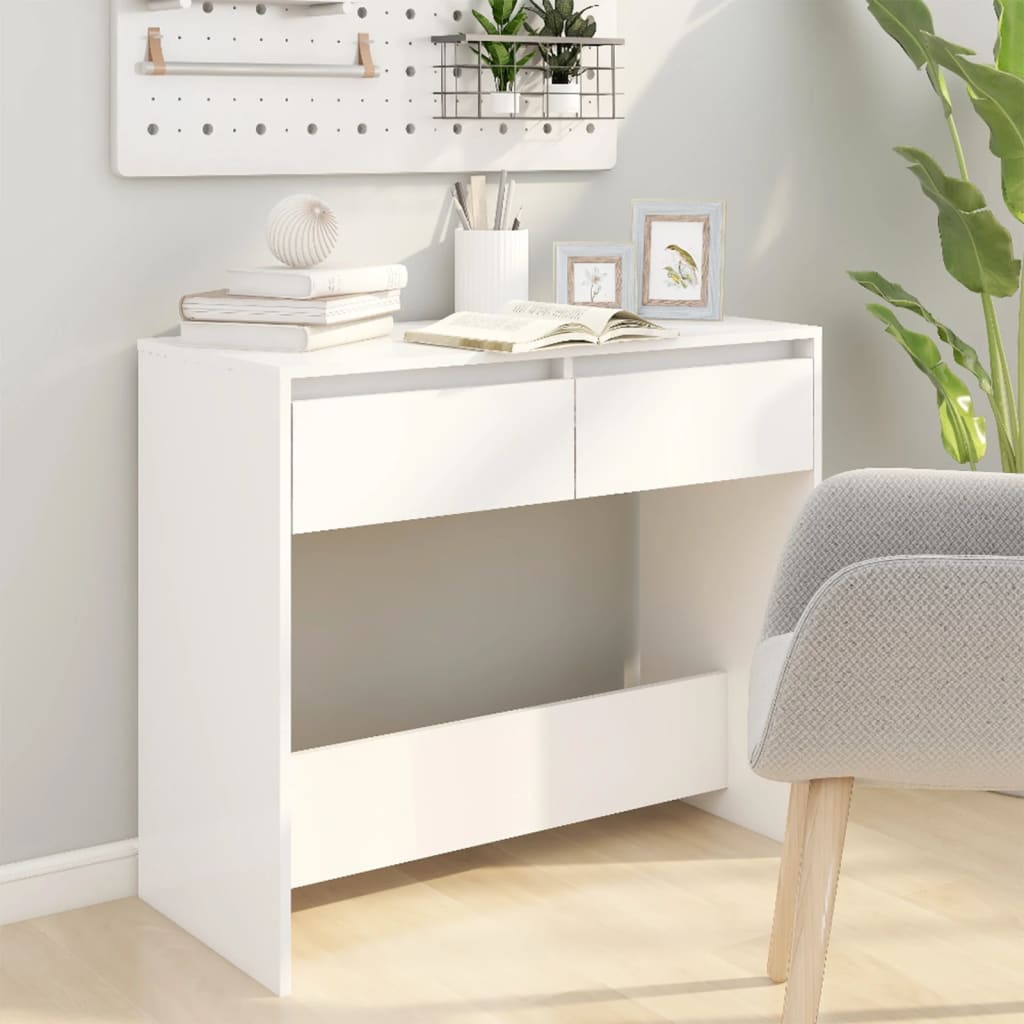 Schubladen-Eingangstisch, Wohnzimmer-Konsole Beistelltisch, Lern- und Computertisch, 89x41x76,5 cm