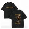 Drake Take Care Acid Wash Y2K Rap Oversized Unisex Cotton Graphic Tee