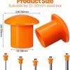 100x Security Protection Prevent Injuries Wear Steel Rod End Protector for Concrete Stakes