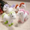 Cute Simulation Foal Doll Plush Toy Little White Horse Zodiac Horse Doll Children Accompany Soothing Doll