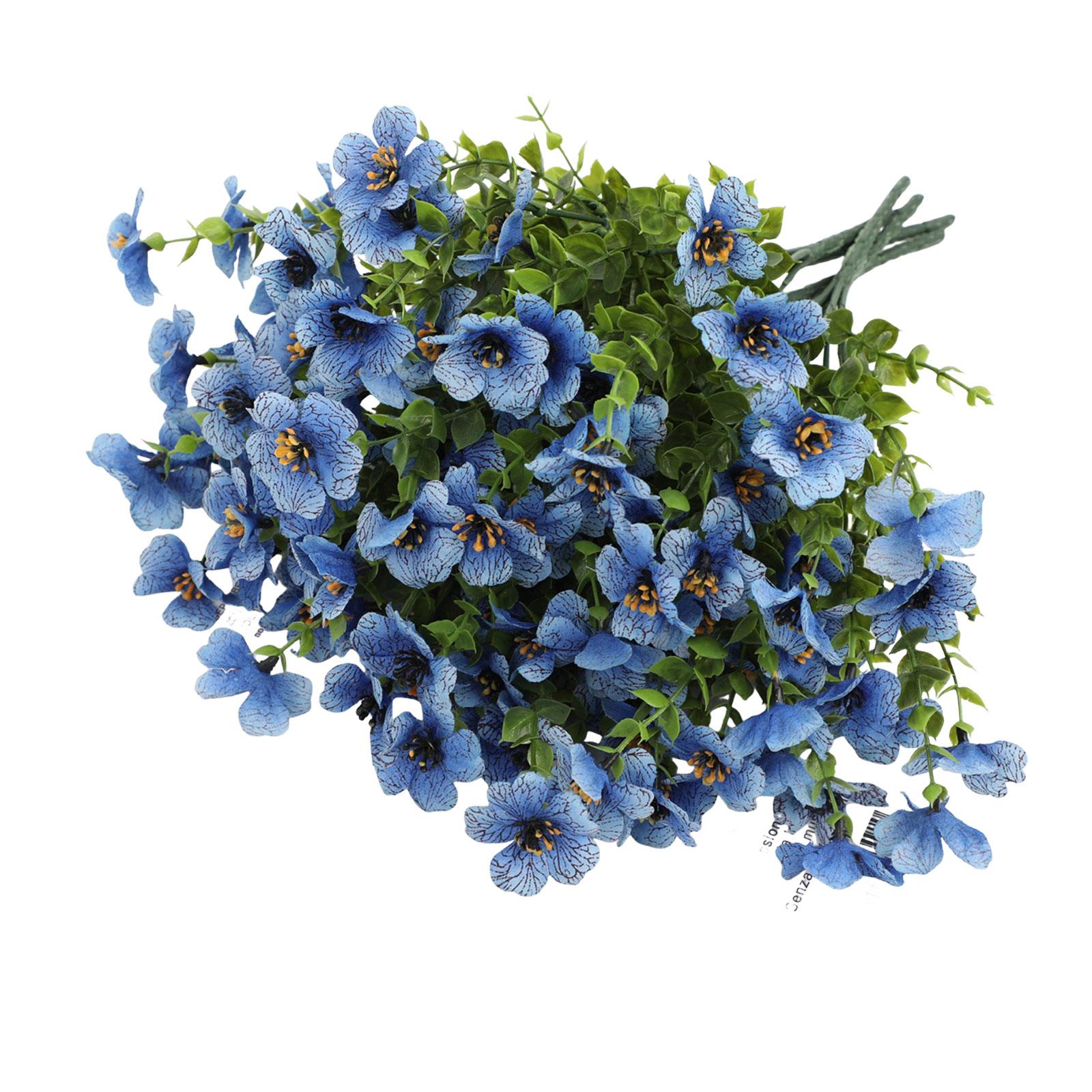 

5 PC Simulated Bouquet Flower Artificial Flower Home Decoration One Size синий