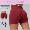 Seamless Colorblock Yoga Shorts For Women With Quick Dry Fabric For Running And Fitness